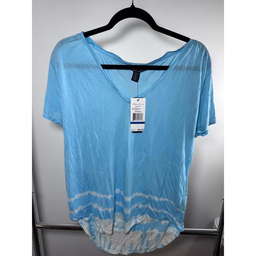 Kenneth Cole The Bellina Top - XL Cayan Pool/White